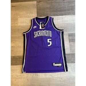Sacramento Kings Jersey Mens Large NBA Basketball De'Aaron Fox #5 Nike Classic